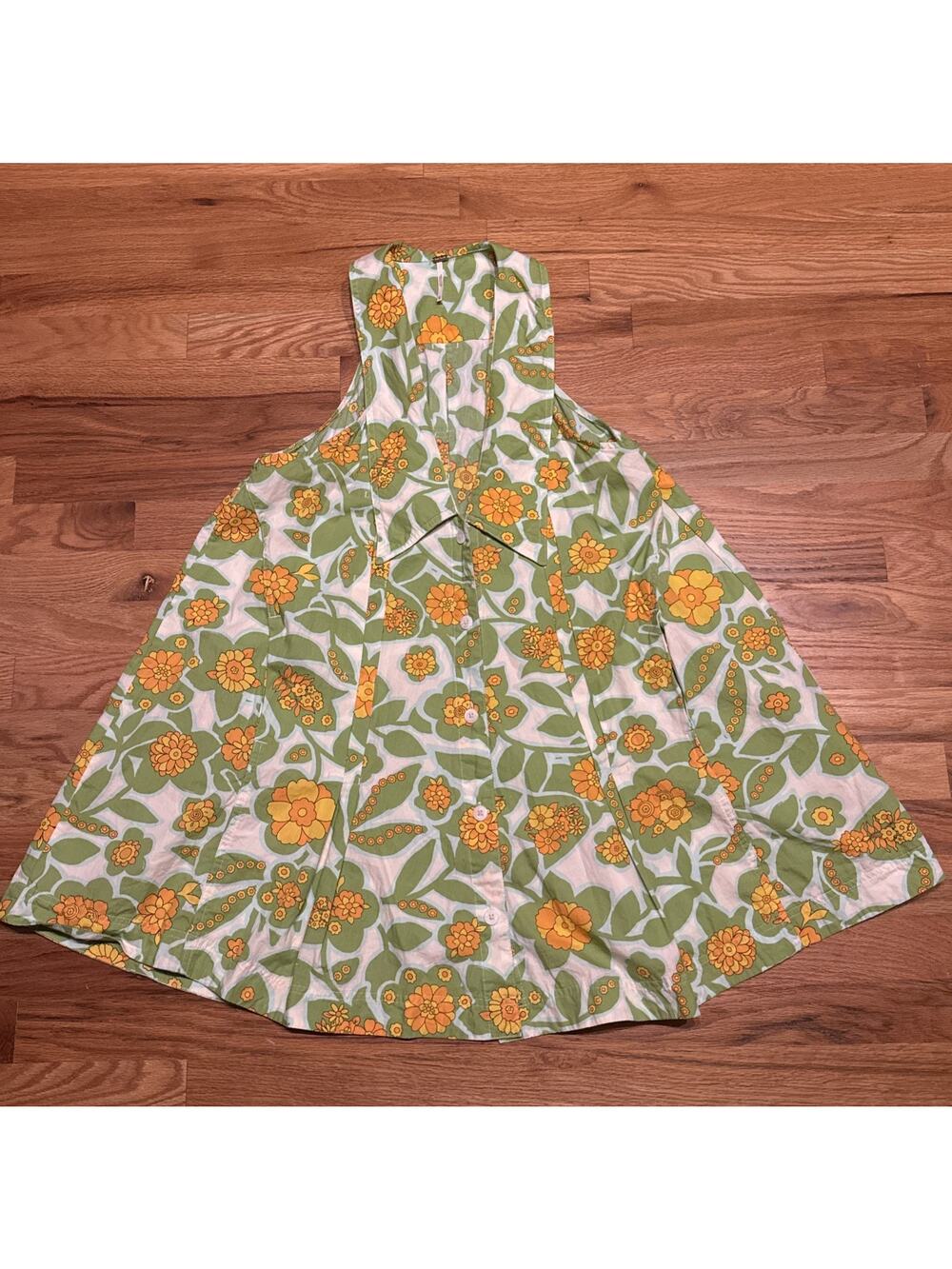 Free People Katie Printed Floral Mini Dress Size XS Spring Summer Boho